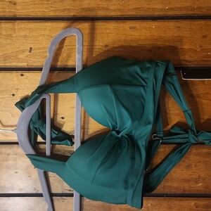 Tempt Me bikini swimsuit top XS Green